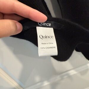 Black Solid Cashmere Scarf